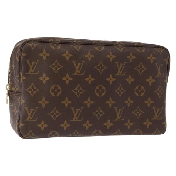 Authentic LOUIS VUITTON Monogram Trousse Toilette 28 Clutch Bag bst288-120225 - Picture 3 of 16